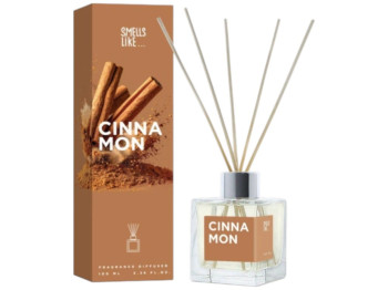 Аромадиффузор Smells Like Cinnamon, стекло, аромат корица, 100мл