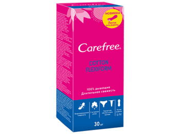 Прокладки ежедневные Сarefree Flexiform Длительная свежесть 30шт