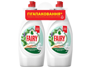 Средство для мытья посуды Fairy Чайное дерево и мята, 900мл (цена за 2шт)