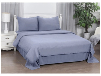 Комплект постельного белья Soho, семейный, 150×200см, 200×220см, 50×70см, полиэстер, цвет серый