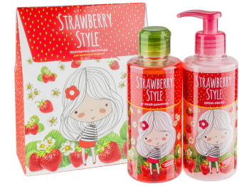 Набор косметический детский Вельта "Strawberry style" (шампунь 250мл, крем-мыло 250мл)
