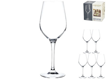 Бокал для вина Arcoroc Mineral, стекло, 350мл, цвет прозрачный (цена за набор 6шт)