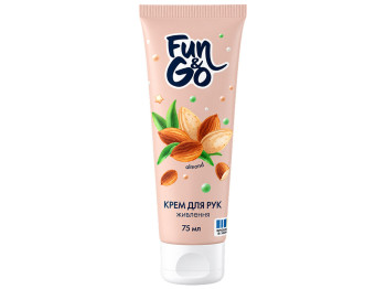 Крем для рук Fun&Go Almond живильний, швидко вбирається, 75мл