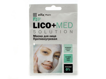 Маска для обличчя "Elfa Pharm" - Lico+Med противугрева 20мл