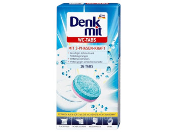 Таблетки для чистки унитаза Denkmit WC-Tabs, 400г (цена за 16шт)