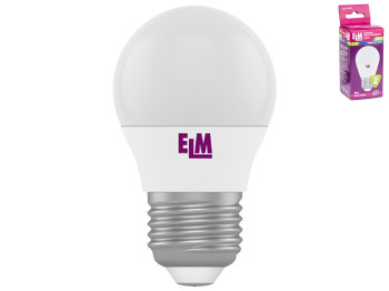 Лампа світлодіодна куля ELM Led 18-0166 G45 8W цоколь-Е27-стандарт, холодне біле світло
