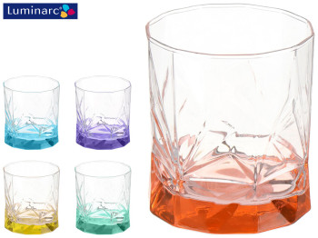 Стакан низкий Luminarc Roch лак микс 340мл 41374