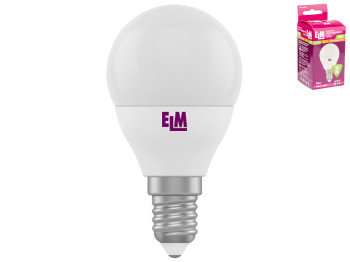 Лампа світлодіодна куля ELM Led 18-0082 G45 4W цоколь-Е14-маленький, теплий білий світ