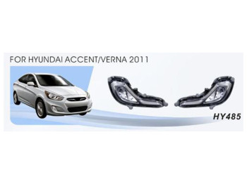 Противотуманные фары DLAA для Hyundai Accent/Verna 2010-2015, 12V, 27W, лампа H27, комплект