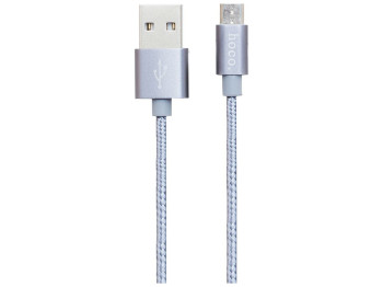 Кабель USB Hoco X2 Knitted Micro Колір Сірий