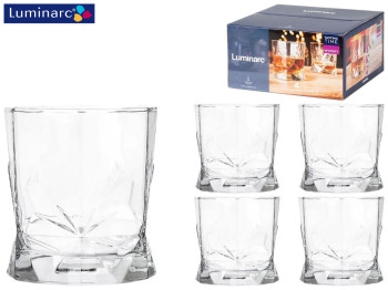 Набор стаканов Luminarc Tasting Time Whisky для виски, низких 340мл (цена за набор 4шт) 43088