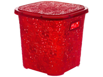 Корзинка R plastic Ажур, 15л, 29x29x28см, червона, 31510