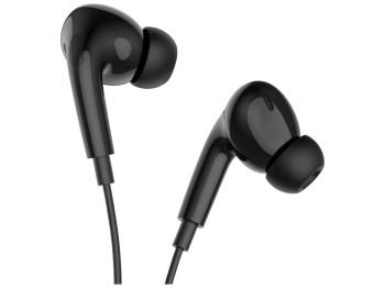 Наушники вакуумные Hoco M101 Pro, гарнитура, jack 3,5 мм, кабель 1,2 м, цвет черный