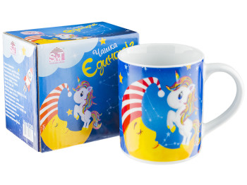 Чашка детская фарфоровая Единорог 225мл