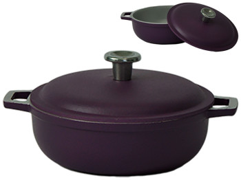 Казан із зовнішнім декоративним покриттям Prolis Semi-Matte Violet 500мл К-000,5НП (фл)