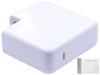 Сетевое Зарядное Устройство Macbook MagSafe 2 PD85W NO LOGO Цвет Белый