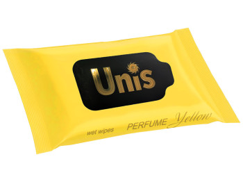 Вологі серветки Unis Perfume Yellow антибактеріальні 15шт