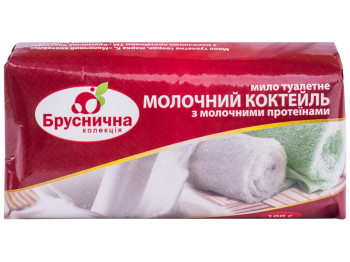 Мило туалетне тверде Бруснична колекція Молочний коктель, 100г