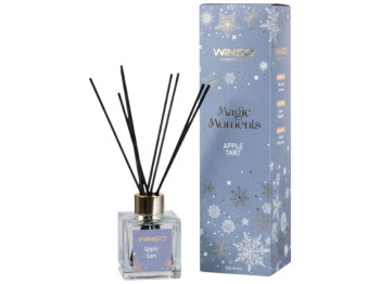 Аромадиффузор Winso Magic Moments, стекло, дерево, аромат яблочный пирог, 100мл