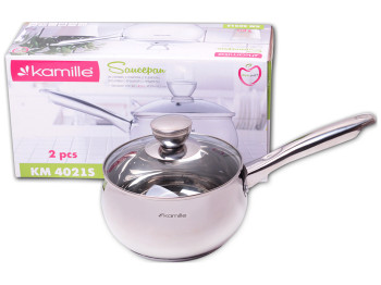 Ківш з кришкою Kamille нержавіюча сталь 2,1л