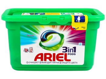Рідкий гель в розчинних капсулах ARIEL Color 12X27г