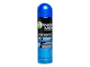 Дезодорант-антиперспірант спрей для чоловіків Garnier Mineral "Спорт" для тіла 150мл