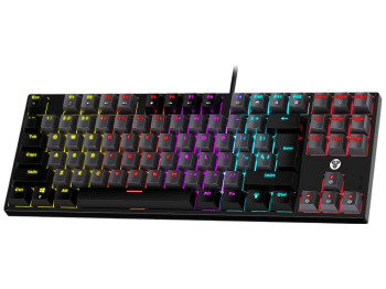 Клавиатура игровая Fantech Atom87 MK876V2, Blue Switch, 87 клавиш, 355×127×32мм, цвет серо-черный