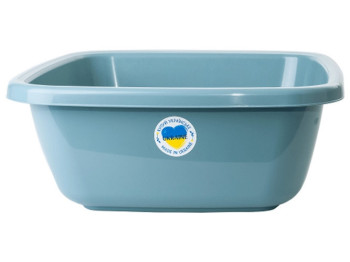 Таз квадратный, 6,0л, 29х29х16см (цвет сизо - голубой) 121042
