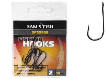 Крючок рыболовный длинное цевье Sams Fish №2 2,5х1см (цена за упаковку 10шт)