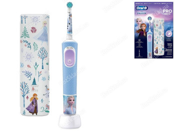 Электрическая зубная щетка Oral-B Kids Frozen (3+лет), + дорожный чехол, 1шт