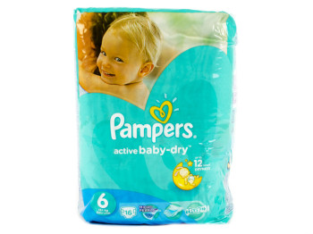 Подгузники Pampers "Active Baby-Dry Extra Large" (15+ кг) 16шт
