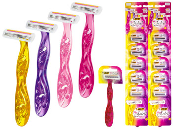 Станок (верстат) для гоління Bic "Miss soleil" colour 3 леза (ціна за 1шт) кольори асорті