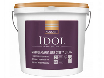 Краска интерьерная латексная Kolorit Idol (база С) 4,5л