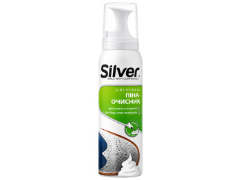 Пена-очиститель для ухода за обувью Silver Universal, для кожи и текстиля, 150 мл