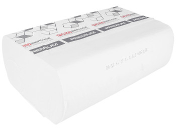 Полотенца бумажные двухсл. белые целлюлоз. Z-слож. PRO service Premium 24х21,6см 200шт 33702200