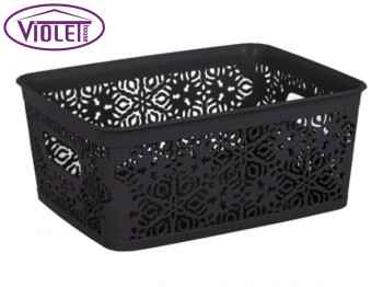 Кошик Violet House "Ажур №1" без кришки 24,8х19х10,5см 5л (колір коричневий) 30011