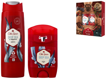 Набір подарунковий чоловічий Old Spice DeepSea (твердий дезодорант 50мл+гель д/душу 250мл)