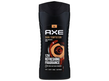 Гель для душу чоловічий Axe Dark Temptation 3в1, 400мл