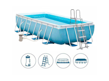 Басейн каркасний прямокутний Prism Frame. Intex 26792