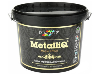 Емаль акрилова MetalliQ "Срібло" 3,5 л