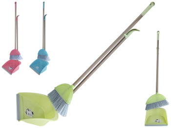 Набор для уборки (метла, совок) 25,5х25,5х89см