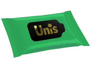 Вологі серветки Unis Perfume Green антибактеріальні 15шт