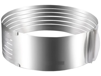 Форма - кільце для нарізки коржів, з нержавіючої сталі