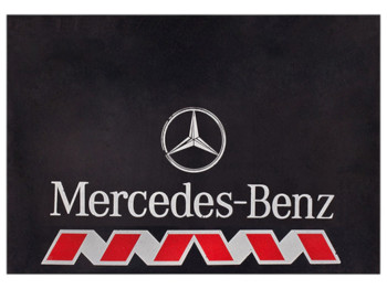 Брызговики для грузовых машин, Mercedes-Benz, резина, 330×470мм, цвет черный (цена за 2шт)