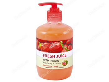 Крем-мыло жидкое Fresh Juice Strawberry & Guava клубника и гуава 460мл