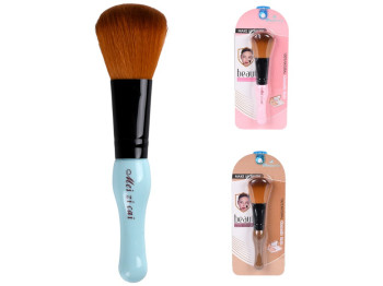 Кисточка для макияжа, алюминий, пластик, длина 18,5см