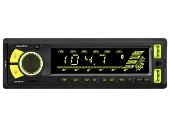 Автомагнітола Celsior CSW-2412M, MP3/SD/USB/FM, Bluetooth, підсвічування жовте, колір чорний