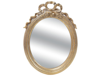 Дзеркало овальне в рамі, колір - золото
