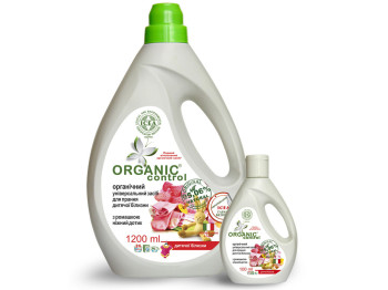Органічний універ. засіб для прання дитячої білизни "Organic control" "Ніжний дотик" 100мл
