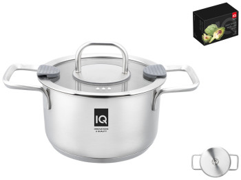 Кастрюля IQ Be Creative с крышкой, 18см, 2,5л, 6900069988612